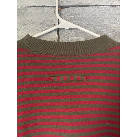 Vintage Dockers Levi’s Stripped Long Sleeve Brown‎ and Red Shirt - Picture 10 of 10